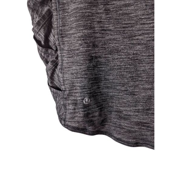 LULULEMON ATHLETICA Var-city Muscle Tank in Heathered Black Size 6 - Picture 6 of 6
